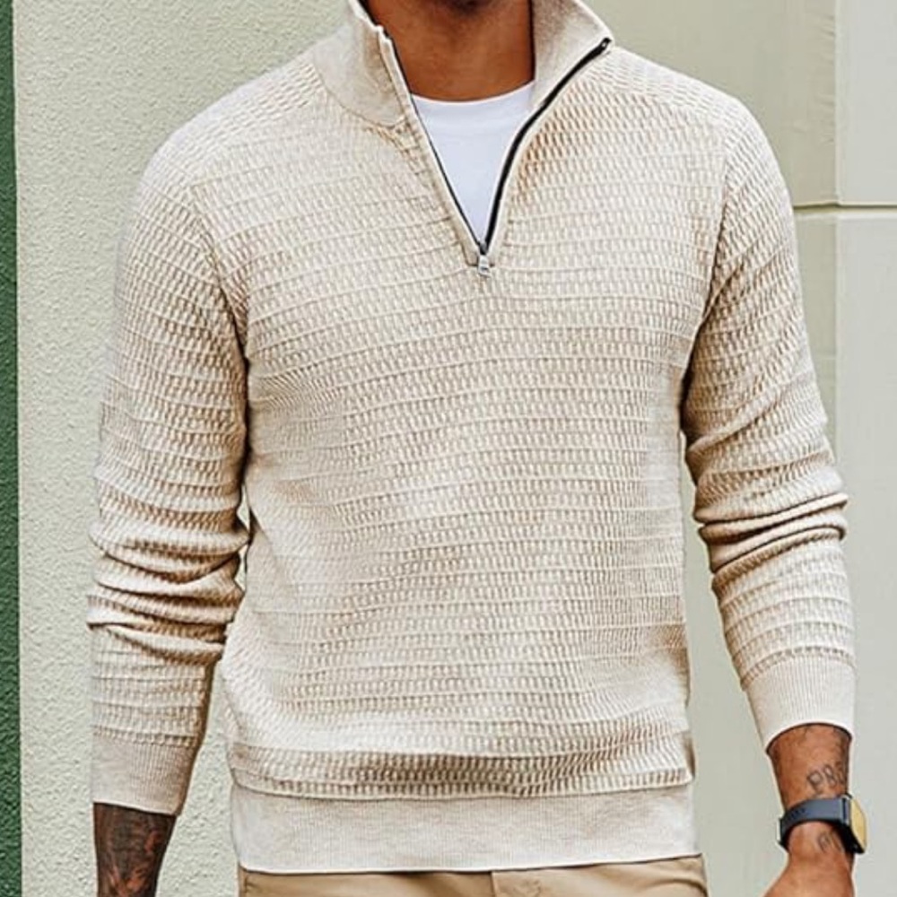 PJ PAUL JONES Men's Quarter Zip Sweaters